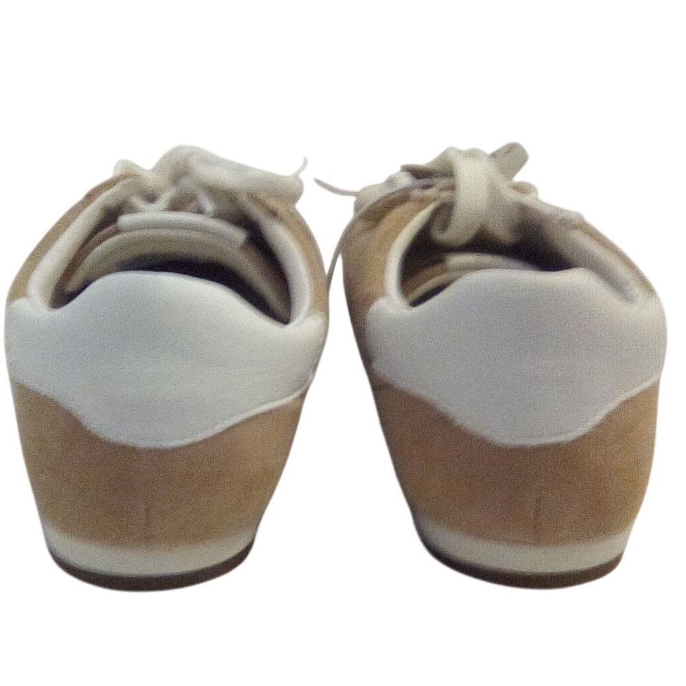 Falls Creek Womens Tan Faux Suede Memory Foam Sneakers Size 7 New - Picture 5 of 6
